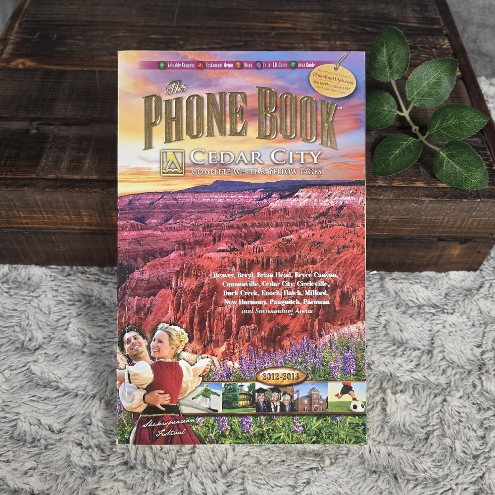 Cedar City Utah Phone Book 2012 - 2013 White Pages and Yellow Pages